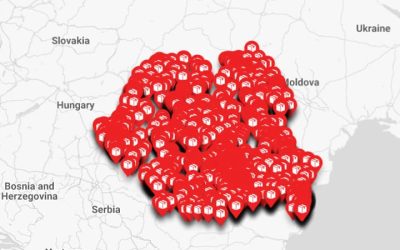 Harta easybox Sameday cu locatii in marile orase din Romania