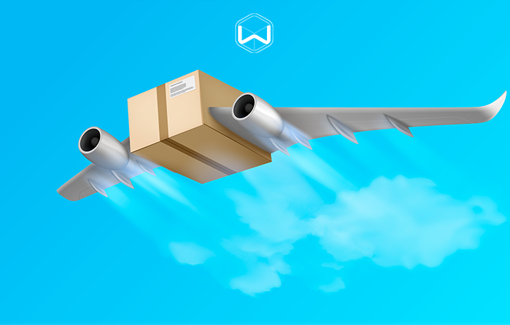 Poza cu Transport colete internationale ieftine si logo woot