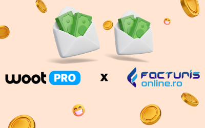 Poza reprezentativa logo-uri partneriat wootPRO si Facturis Online