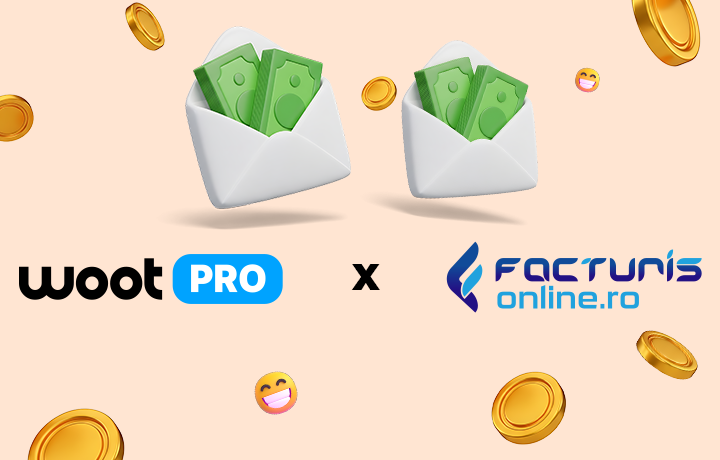 Poza reprezentativa logo-uri partneriat wootPRO si Facturis Online